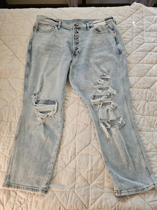 Arizona Jean Company Denim - Arizona Jean Co. - Plus Size Mom Jean- 5 Button -High Rise Distressed - Size 23